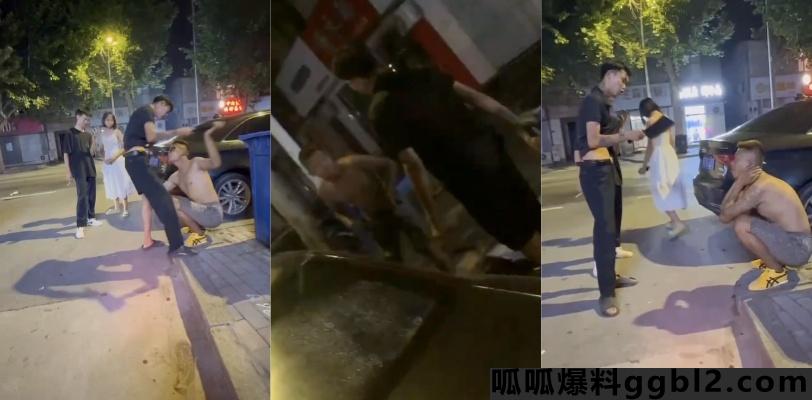 精神小伙学老登街头提刀教训男子 短裤男只得蹲下乖乖认怂道歉 thumbnail