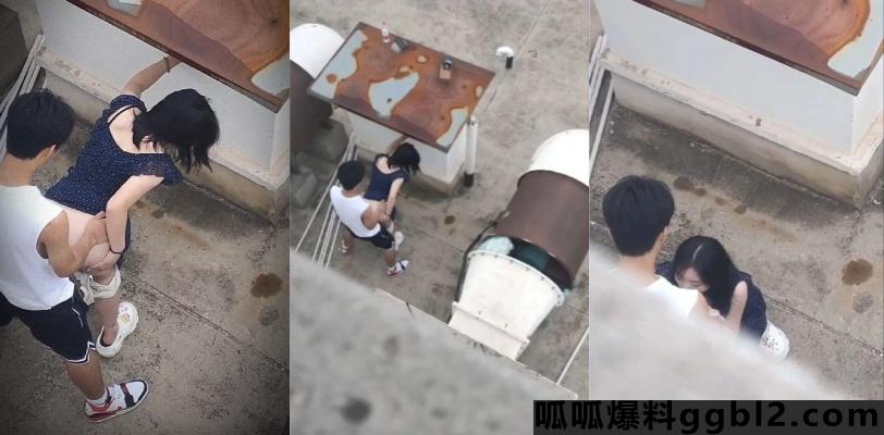 河北定州市 凤翔园小区 一对小情侣饥渴难耐 楼顶做爱追求刺激被偷拍 thumbnail