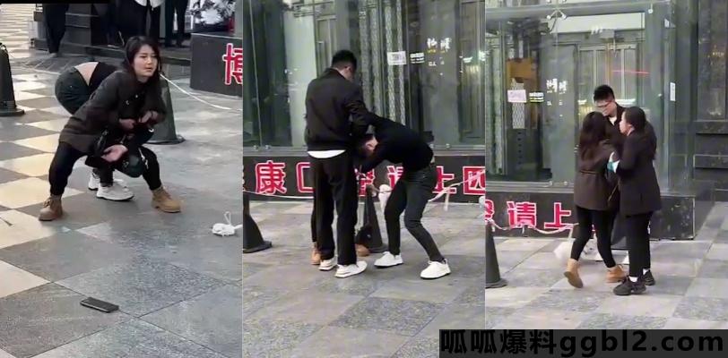 重庆博雅康口腔门口小三街头被原配暴打!全程被原配抓着头发暴击不敢反击 thumbnail