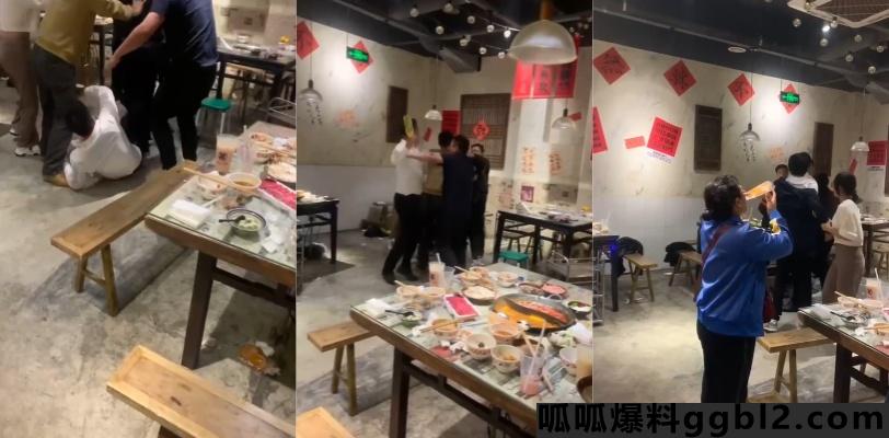 江苏省启东市夏甜甜火锅店 四名男子起了争执打架现场! 拿着啤酒瓶想打又怕赔的样子还挺搞笑 thumbnail