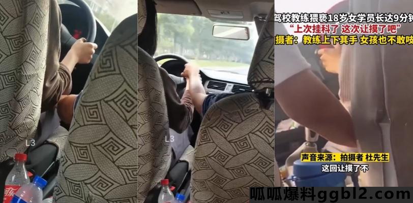 安徽合肥某驾校教练边开车边摸女学员手和大腿 驾校回复:已开除,政府很重视,正在处理中! thumbnail