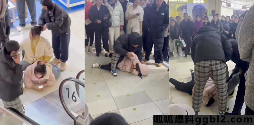 江苏徐州邳州市 原配小三大闹中钰商业广场 现场大打出手 扒衣服露奶子好刺激 thumbnail