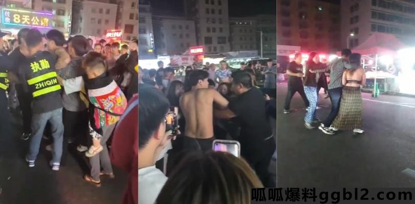 珠海市斗门区西埔市场打小三 老爸打儿子 老婆打小三 小三衣服都让抓光了 thumbnail