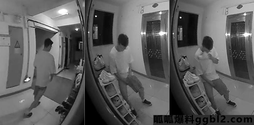 恋物癖猥琐男 在他人门口闻鞋打飞机 是哪个瓜友 你已经被曝光了 速速缴械投降 thumbnail